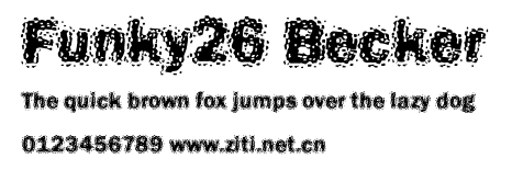 Funky26 Becker.ttf字體轉換器圖片