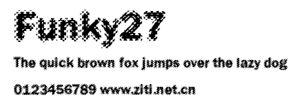 Funky27.ttf字體轉換器圖片