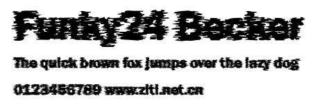 Funky24 Becker.ttf字體轉換器圖片