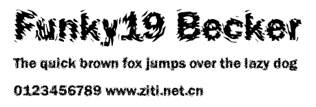 Funky19 Becker.ttf字體轉換器圖片