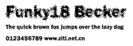 Funky18 Becker.ttf字體轉換器圖片