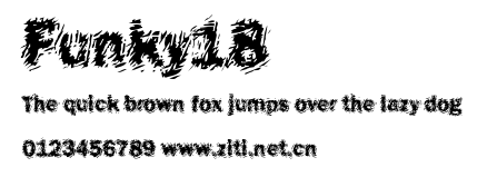 Funky18.ttf字體轉換器圖片