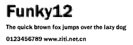 Funky12.ttf字體轉換器圖片