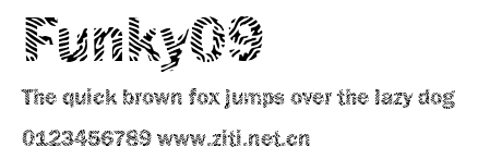 Funky09.ttf字體轉換器圖片