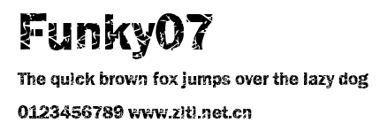 Funky07.ttf字體轉換器圖片