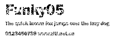 Funky05.ttf字體轉換器圖片