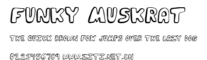 Funky Muskrat.ttf字體轉換器圖片