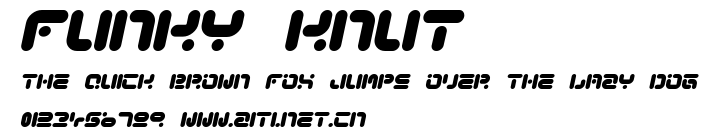 Funky Knut.ttf字體轉換器圖片