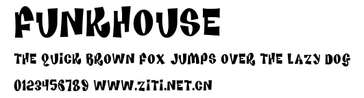 Funkhouse.ttf字體轉換器圖片