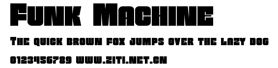 Funk Machine.ttf字體轉換器圖片
