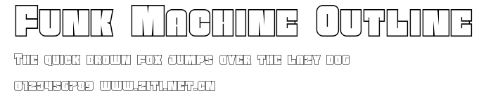 Funk Machine Outline.ttf字體轉換器圖片