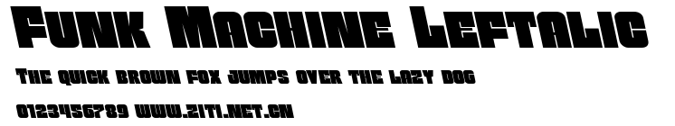Funk Machine Leftalic.ttf字體轉換器圖片