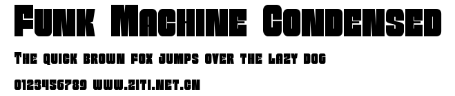 Funk Machine Condensed.ttf字體轉換器圖片