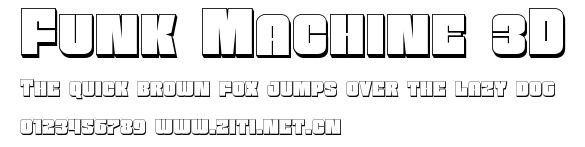 Funk Machine 3D.ttf字體轉換器圖片
