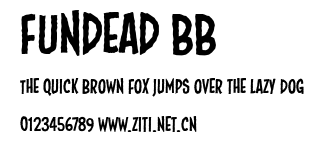 Fundead BB.ttf字體轉換器圖片