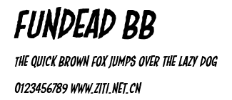 Fundead BB.ttf字體轉換器圖片