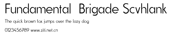 Fundamental Brigade Scvhlank.ttf字體轉換器圖片