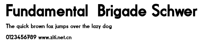 Fundamental  Brigade Schwer.ttf字體轉換器圖片