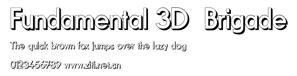 Fundamental 3D Brigade.ttf字體轉換器圖片