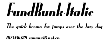 FundRunk-Italic.ttf字體轉換器圖片