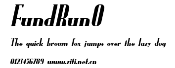 FundRunO.ttf字體轉換器圖片