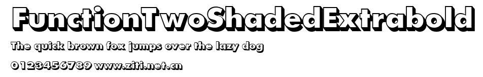 FunctionTwoShadedExtrabold.ttf字體轉換器圖片