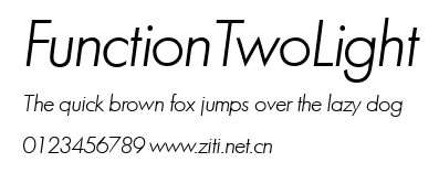 FunctionTwoLight.ttf字體轉換器圖片