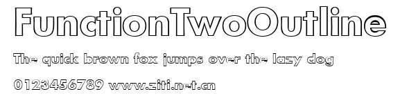 FunctionTwoOutline.ttf字體轉換器圖片