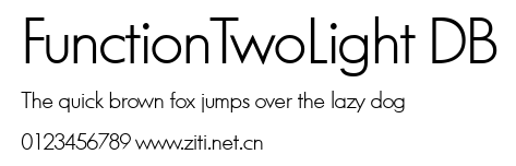 FunctionTwoLight DB.ttf字體轉換器圖片