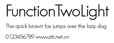 FunctionTwoLight.ttf字體轉換器圖片