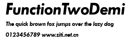 FunctionTwoDemi.ttf字體轉換器圖片