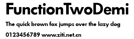 FunctionTwoDemi.ttf字體轉換器圖片