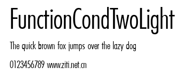 FunctionCondTwoLight.ttf字體轉換器圖片