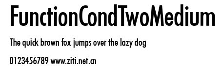 FunctionCondTwoMedium.ttf字體轉換器圖片