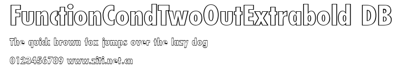 FunctionCondTwoOutExtrabold DB.ttf字體轉換器圖片