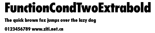 FunctionCondTwoExtrabold.ttf字體轉換器圖片