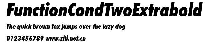 FunctionCondTwoExtrabold.ttf字體轉換器圖片