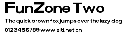 FunZone Two.ttf字體轉換器圖片