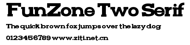 FunZone Two Serif.ttf字體轉換器圖片