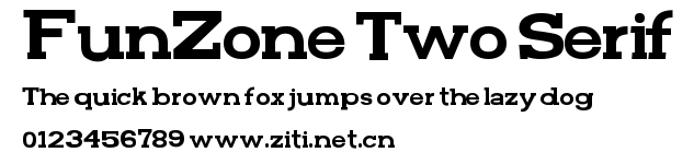 FunZone Two Serif.ttf字體轉換器圖片