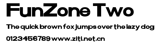 FunZone Two.ttf字體轉換器圖片