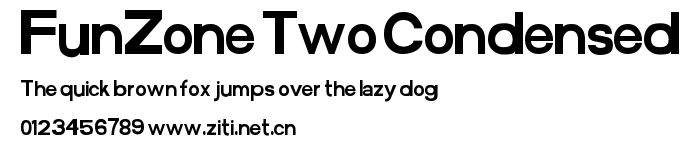 FunZone Two Condensed.ttf字體轉換器圖片