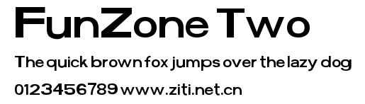 FunZone Two.ttf字體轉換器圖片
