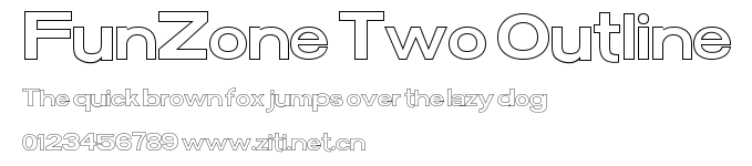 FunZone Two Outline.ttf字體轉換器圖片