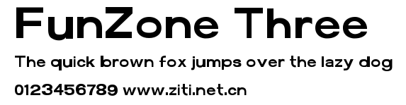 FunZone Three.ttf字體轉換器圖片