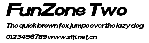FunZone Two.ttf字體轉換器圖片