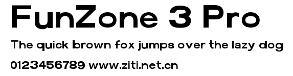 FunZone 3 Pro.ttf字體轉換器圖片