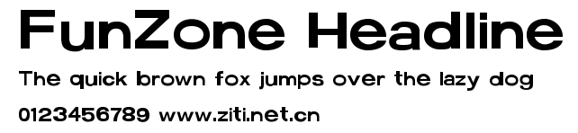 FunZone Headline.ttf字體轉換器圖片