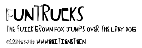 FunTrucks.ttf字體轉換器圖片