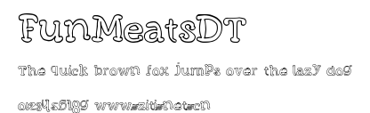 FunMeatsDT.ttf字體轉換器圖片